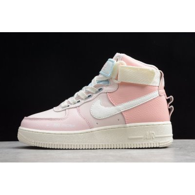 Nike Bayan Air Force 1 High Utility Beyaz / Pembe Kaykay Ayakkabı Türkiye - 1VGY57BH